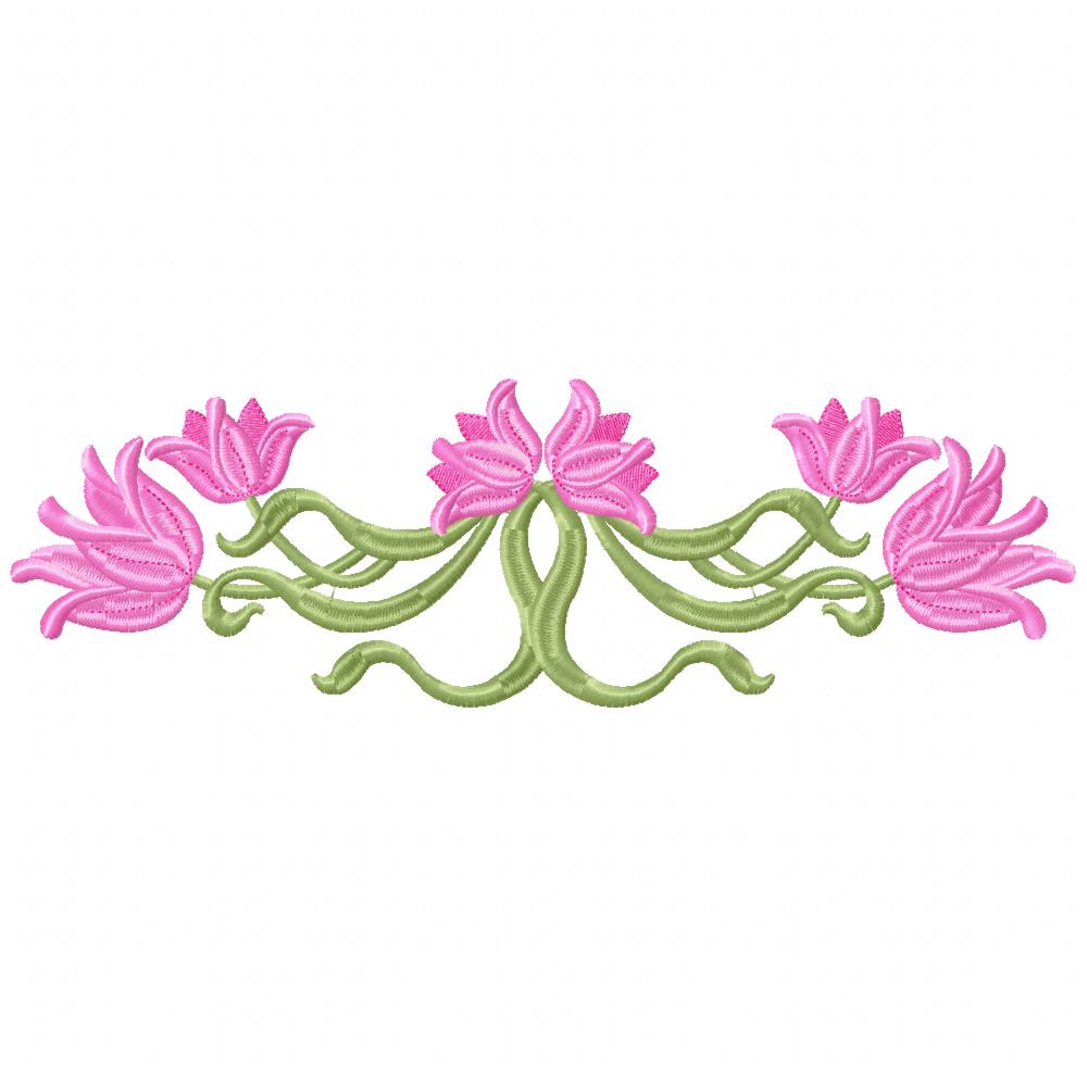 Bunch of Flowers - Fill Stitch - Machine Embroidery Design