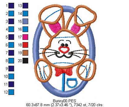 Bunny Smile - Applique