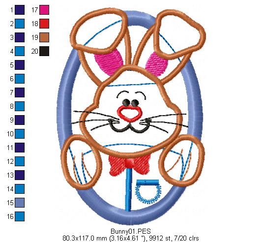 Bunny Smile - Applique