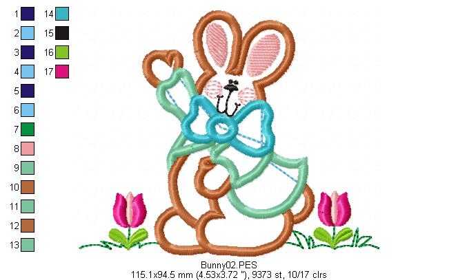 Easter Bunny - Applique