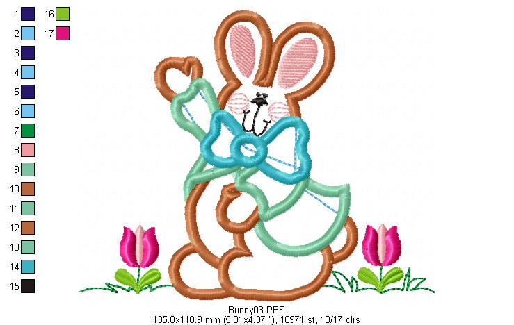 Easter Bunny - Applique