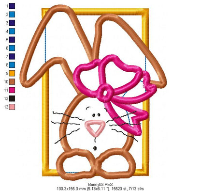 Cute Bunny  - Applique