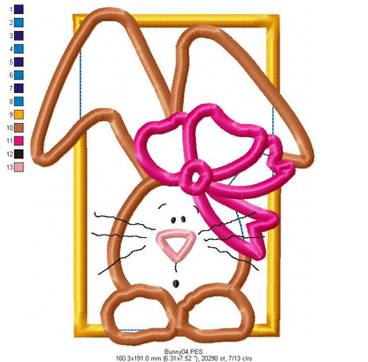 Cute Bunny  - Applique