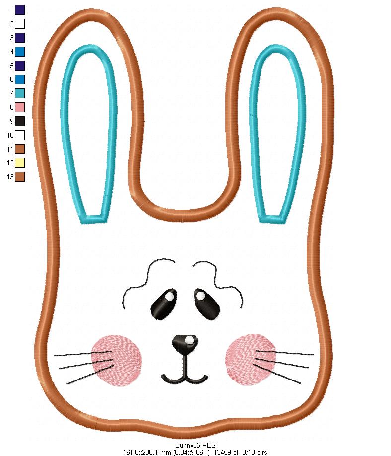 Bunny Sucker Topper - ITH Project - Machine Embroidery Design