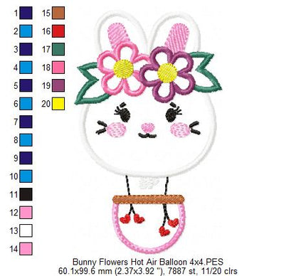 Hot Air Balloon Animals - Applique