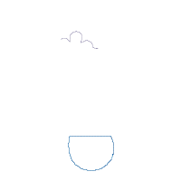 Bunny with Flowers Balloon - Applique