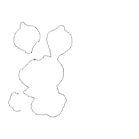 Easter Bunny Girl with Egg and Bow - Applique