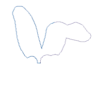 Bunny Girl Flowers - Applique