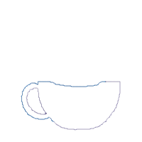 Cute Bunny in the Cup - Applique