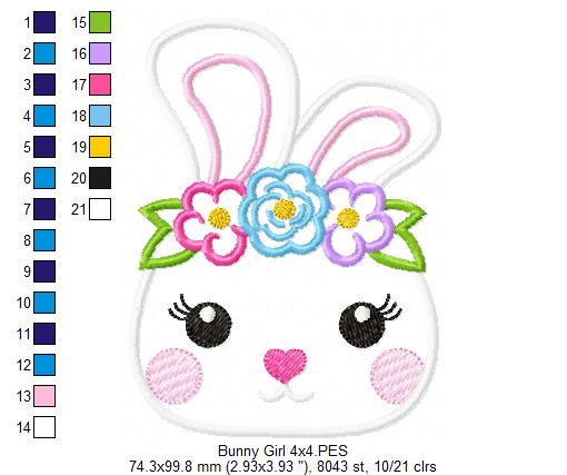 Bunny Girl - Applique