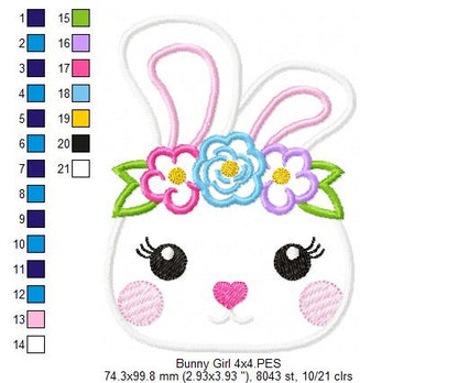Bunny Girl - Applique