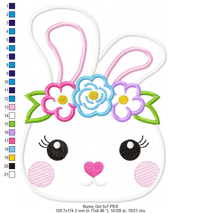 Bunny Girl - Applique