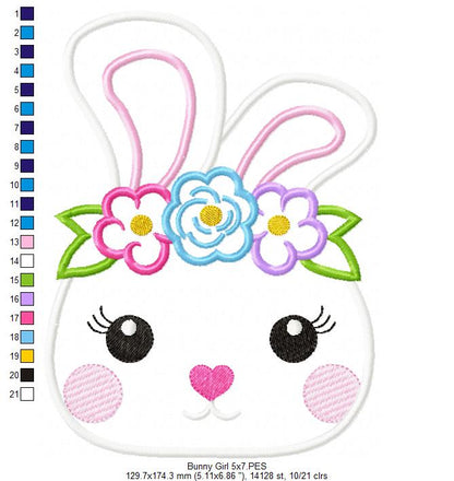 Bunny Girl - Applique