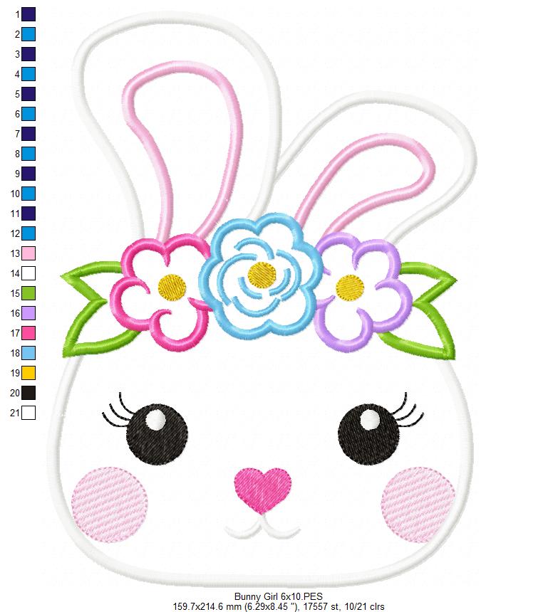 Bunny Girl - Applique