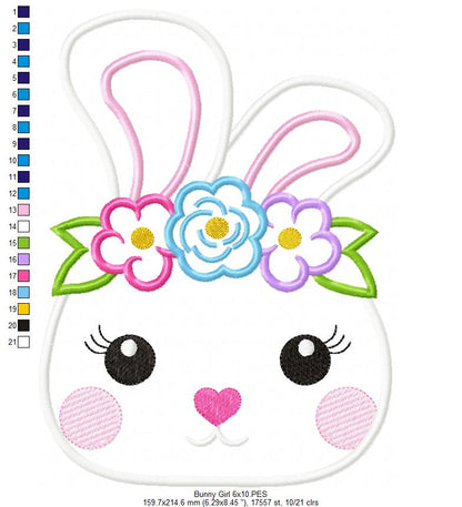 Bunny Girl - Applique