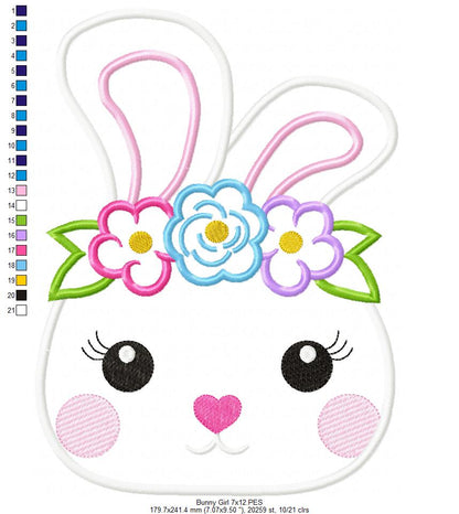 Bunny Girl - Applique