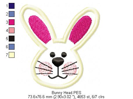 Bunny Coaster - ITH Project - Machine Embroidery Design