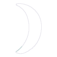 Santa Claus on the Moon Ornament - ITH Project - Machine Embroidery Design