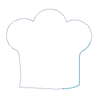 Let's Cook Chef Kitchen Wreath - ITH Project - Machine Embroidery Design