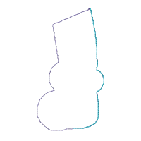 Santa Claus on the Moon Ornament - ITH Project - Machine Embroidery Design