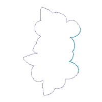 Chicken and Flowers Ornament - ITH Project - Machine Embroidery Design