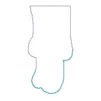 Santa Claus on the Moon Ornament - ITH Project - Machine Embroidery Design