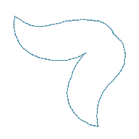 Mermaid Ornament - ITH Project - Machine Embroidery Design