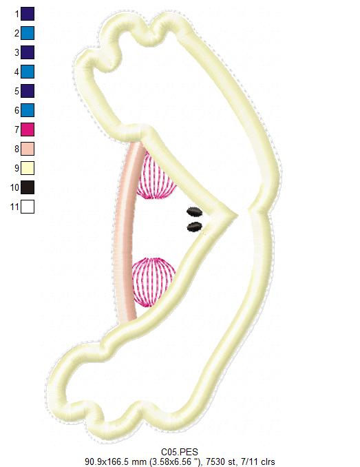 Santa Claus Wizard Door Ornament - ITH Project - Machine Embroidery Design