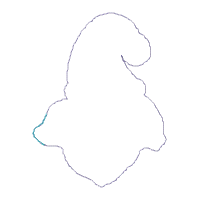 Santa Claus on the Moon Ornament - ITH Project - Machine Embroidery Design