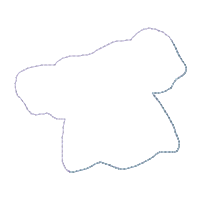 Girl Doing Laundry Wreath - ITH Project - Machine Embroidery Design