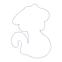 Dog and Flowers Wreath - ITH Project - Machine Embroidery Design