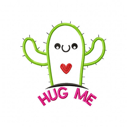 Cactus Hug Me - Applique