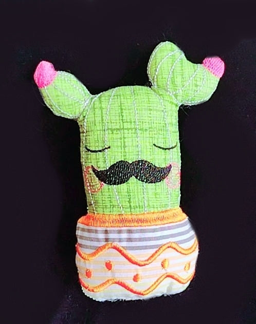 Mexican Cactus Stuffie - ITH Project - Machine Embroidery Design