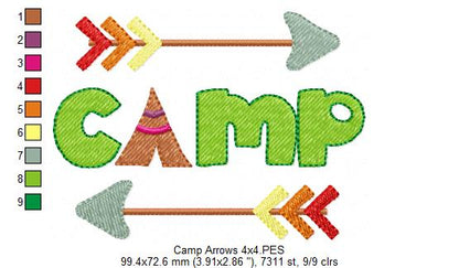Camp Arrows - Fill Stitch