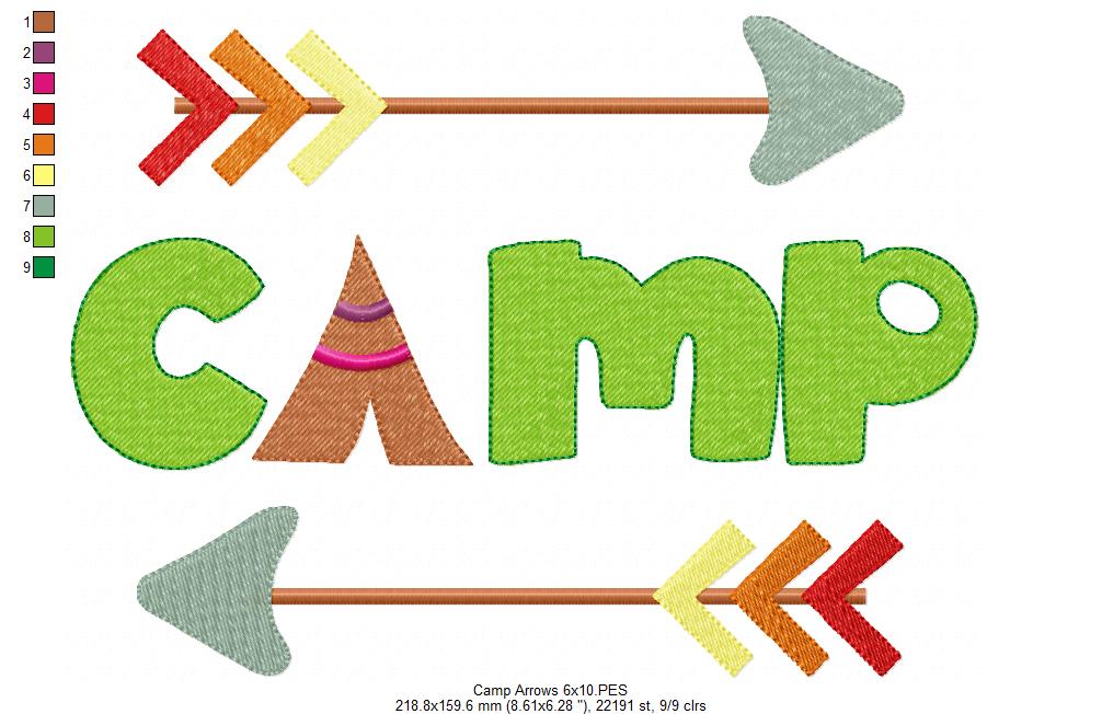Camp Arrows - Fill Stitch