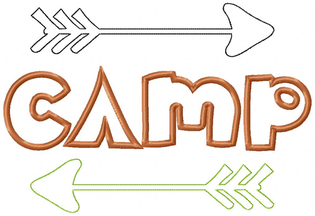 Camp and Arrows - Applique