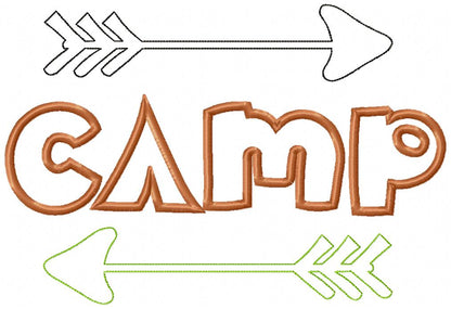 Camp and Arrows - Applique