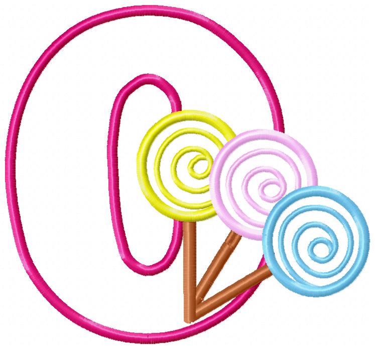 Lollipop Applique Design. Lollipop Embroidery Design. Lollipop 