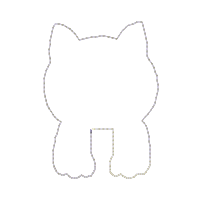 Kitty Meowcome Ornament - ITH Project - Machine Embroidery Design
