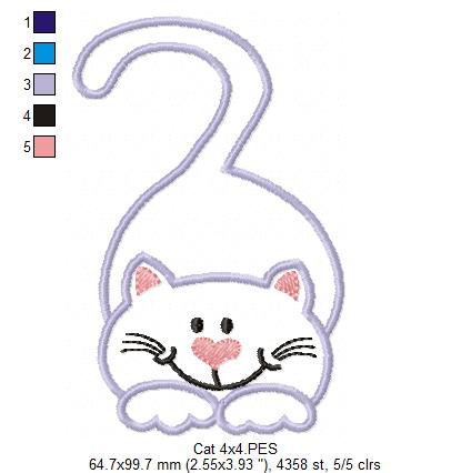 Cute Cat - Applique