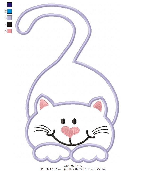 Cute Cat - Applique