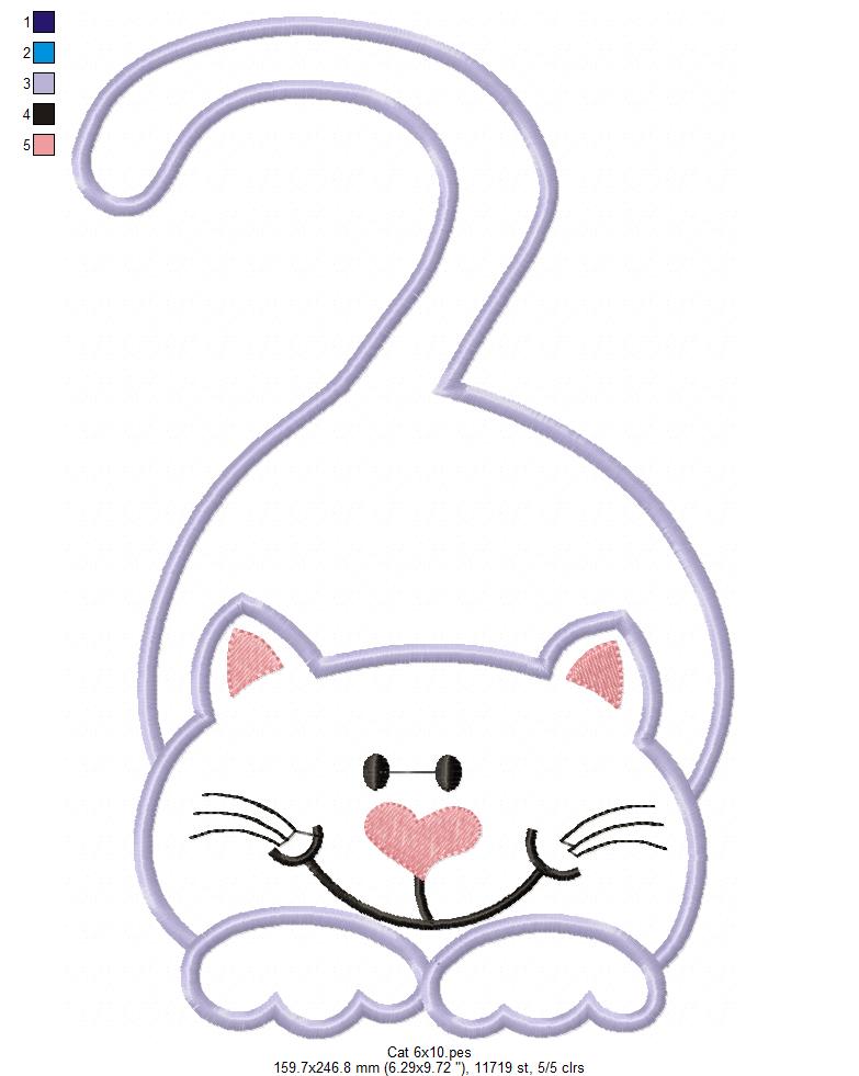 Cute Cat - Applique