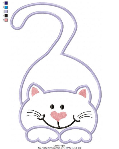 Cute Cat - Applique