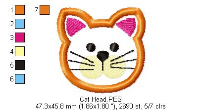 Cat Coaster - ITH Project - Machine Embroidery Design