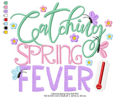 Catching Spring Fever - Fill Stitch