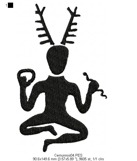 Cernunnos - Fill Stitch - Machine Embroidery Design
