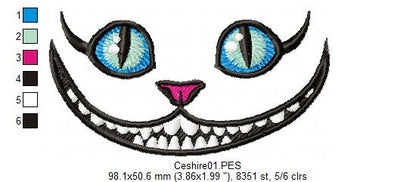Ceshire Cat - Fill Stitch