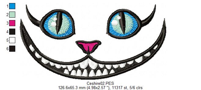 Ceshire Cat - Fill Stitch