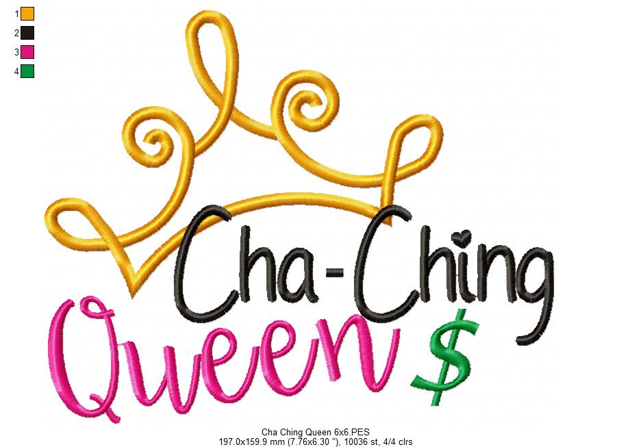 Cha-Ching Queen - Fill Stitch