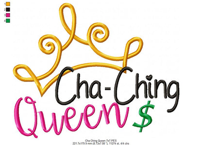 Cha-Ching Queen - Fill Stitch